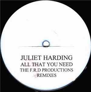 Juliet Harding - All That You Need (F.R.D Productions Remixes)