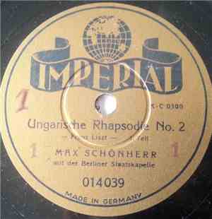 Max Schönherr Mit Der Berliner Staatskapelle - Ungarische Rhapsodie No. 2