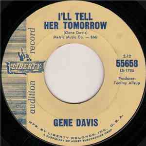 Gene Davis  - I'll Tell Her Tomorrow / I'm In The Book