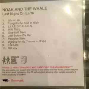 Noah & The Whale - Last Night On Earth