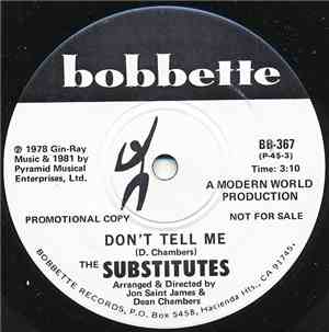 The Substitutes  - Don't Tell Me