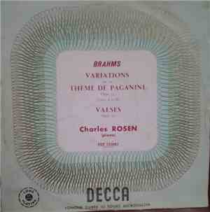 Brahms, Charles Rosen - Variations Sur Un Thème De Paganini