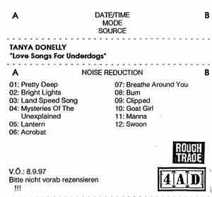 Tanya Donelly - Lovesongs For Underdogs