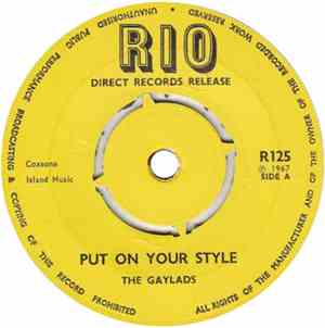 The Gaylads / Soul Brothers - Put On Your Style / Soul Serenade