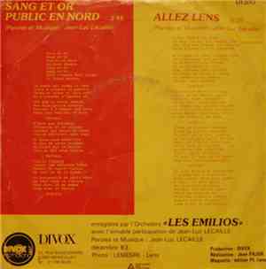 Les Emilios - Sang Et Or Public En Or / Allez Lens