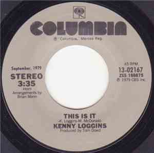 Kenny Loggins - This Is It / I'm Alright (Theme From 