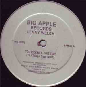Lenny Welch - You Picked A Fine Time (To Change Your Mind)