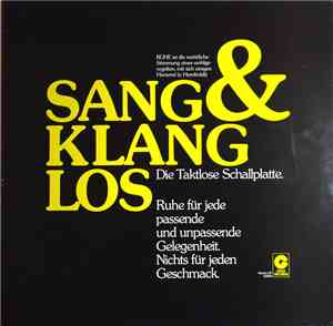 No Artist - Sang & Klanglos - Die Taktlose Schallplatte