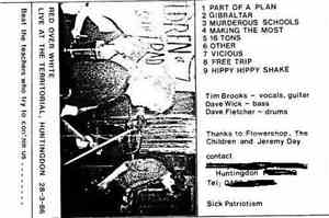 Red Over White - Live At The Territorial, Huntingdon 28-3-86