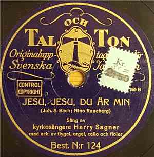 Harry Sagner - Jesu, Jesu, Du Är Min / Aria Ur Oratoriet 