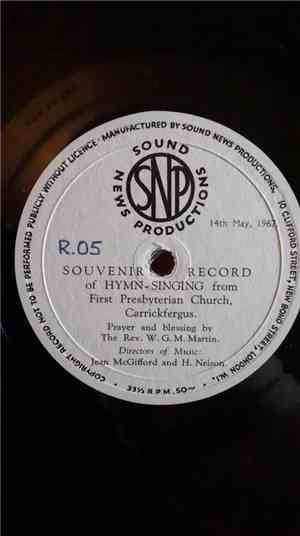 First Presbyterian Church Of Carrickfergus - Souvenir Record of Hymn Singin ...