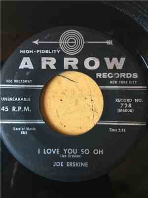 Joe Erskine - I Love You So Oh / What's Happening Baby