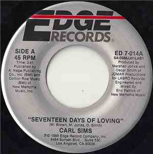 Carl Sims - Seventeen Days Of Loving