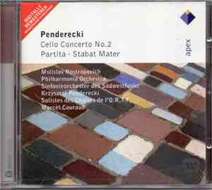Penderecki, Mstislav Rostropovich, Philharmonia Orchestra, Sinfonieorcheste ...