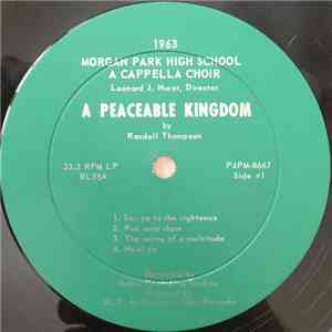 Morgan Park High School A Cappella Choir - A Peaceable Kingdom