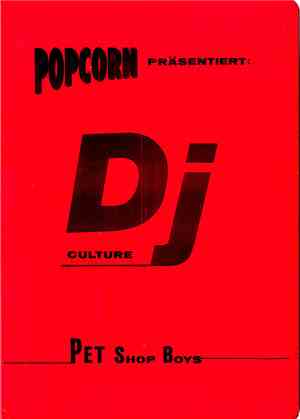 Pet Shop Boys - DJ Culture