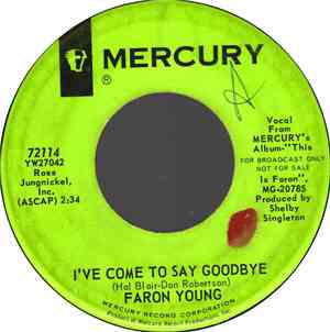 Faron Young - I've Come To Say Goodbye / Nightmare