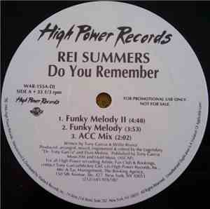 Rei Summers - Do You Remember / Alone In The Night