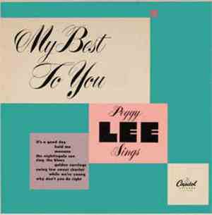 Peggy Lee - My Best To You - Peggy Lee Sings