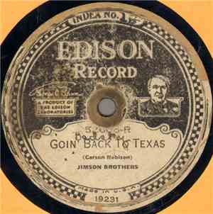 Jimson Brothers - Goin' Back To Texas / Left My Gal In The Mountains