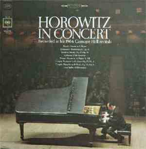 Vladimir Horowitz - Horowitz In Concert