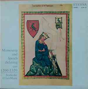 Studio Der Frühen Musik - Minnesang Und Spruchdichtung Um 1200-1320