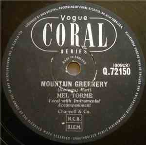 Mel Tormé - Mountain Greenery / Jeepers Creepers