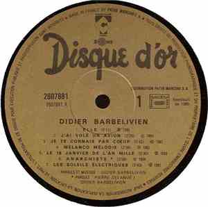 Didier Barbelivien - Disque D'or