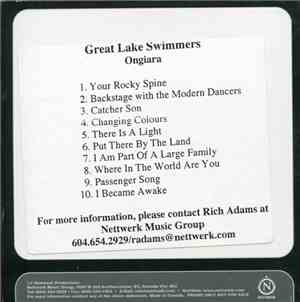 Great Lake Swimmers - Ongiara
