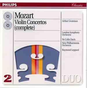 Mozart - Arthur Grumiaux, The London Symphony Orchestra, Sir Colin Davis /  ...