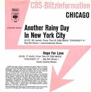 Chicago  - Another Rainy Day In New York City