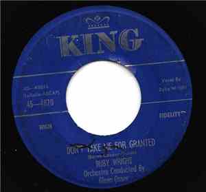 Ruby Wright - Don't Take Me For Granted / Rummy Dumb Bunny