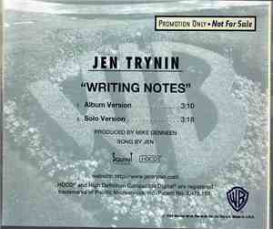 Jennifer Trynin - Writing Notes