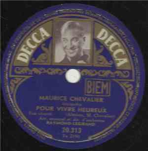 Maurice Chevalier - Pour Vivre Heureux / Folies Bergères