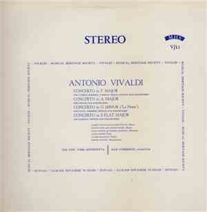 New York Sinfonietta, Max Goberman - Antonio Vivaldi - Concerti