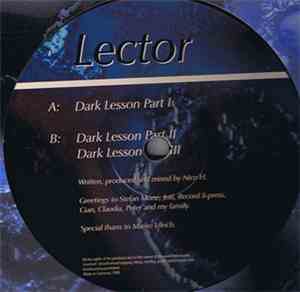 Lector  - Dark Lesson EP