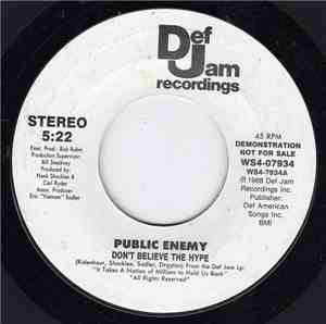 Public Enemy - Don't Believe The Hype / Prophets Of Rage