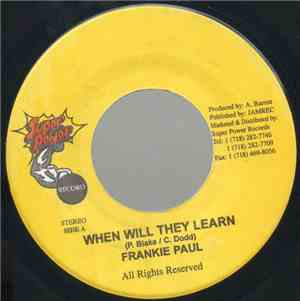 Frankie Paul / Jamelody - When Will They Learn / Jah Guide Over Me