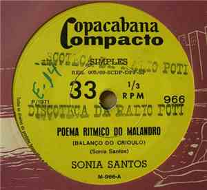 Sonia Santos - Poema Ritmico Do Malandro (Balanço Do Crioulo)