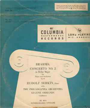Brahms, Rudolf Serkin , With The Philadelphia Orchestra / Eugene Ormandy -  ...