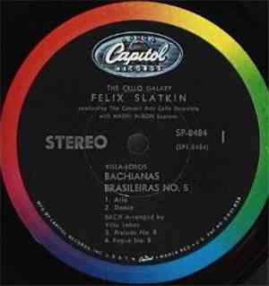 Heitor Villa-Lobos / Felix Slatkin Conducting The Concert Arts Cello Ensemb ...