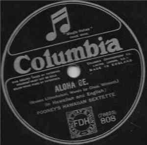 Pooney's Hawaiian Sextette - Aloha Oe / One, Two, Three, Four Waltz