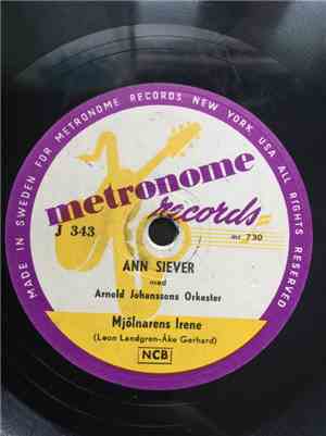 Ann Siever Med Arnold Johanssons Orkester - Mjölnarens Irene / Regndroppsse ...
