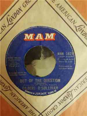Gilbert O'Sullivan - Out Of The Question / Everybody Knows