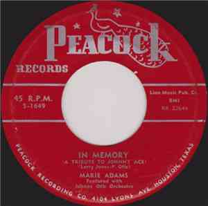 Marie Adams Featured With Johnny Otis Orchestra / Johnny Otis Orchestra - I ...
