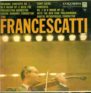 Paganini, Saint-Saëns, Zino Francescatti - Paganini + Saint Saëns