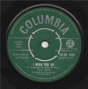 Paul Anka - I Miss You So / Late Last Night
