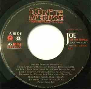 Joe / Mona Lisa  Featuring Lost Boyz - All The Things / Can't Be Wasting My Time