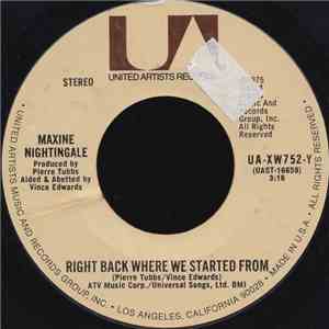 Maxine Nightingale - Right Back Where We Started From