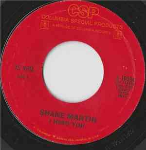 Shane Martin  - I Need You / You're So Young